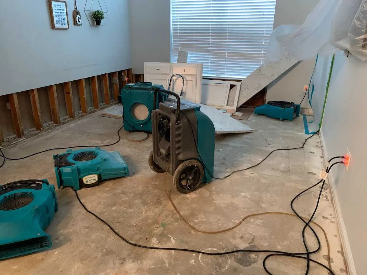 Dehumidifier in flood-cut room for Water Extraction & Removal in Bradenton